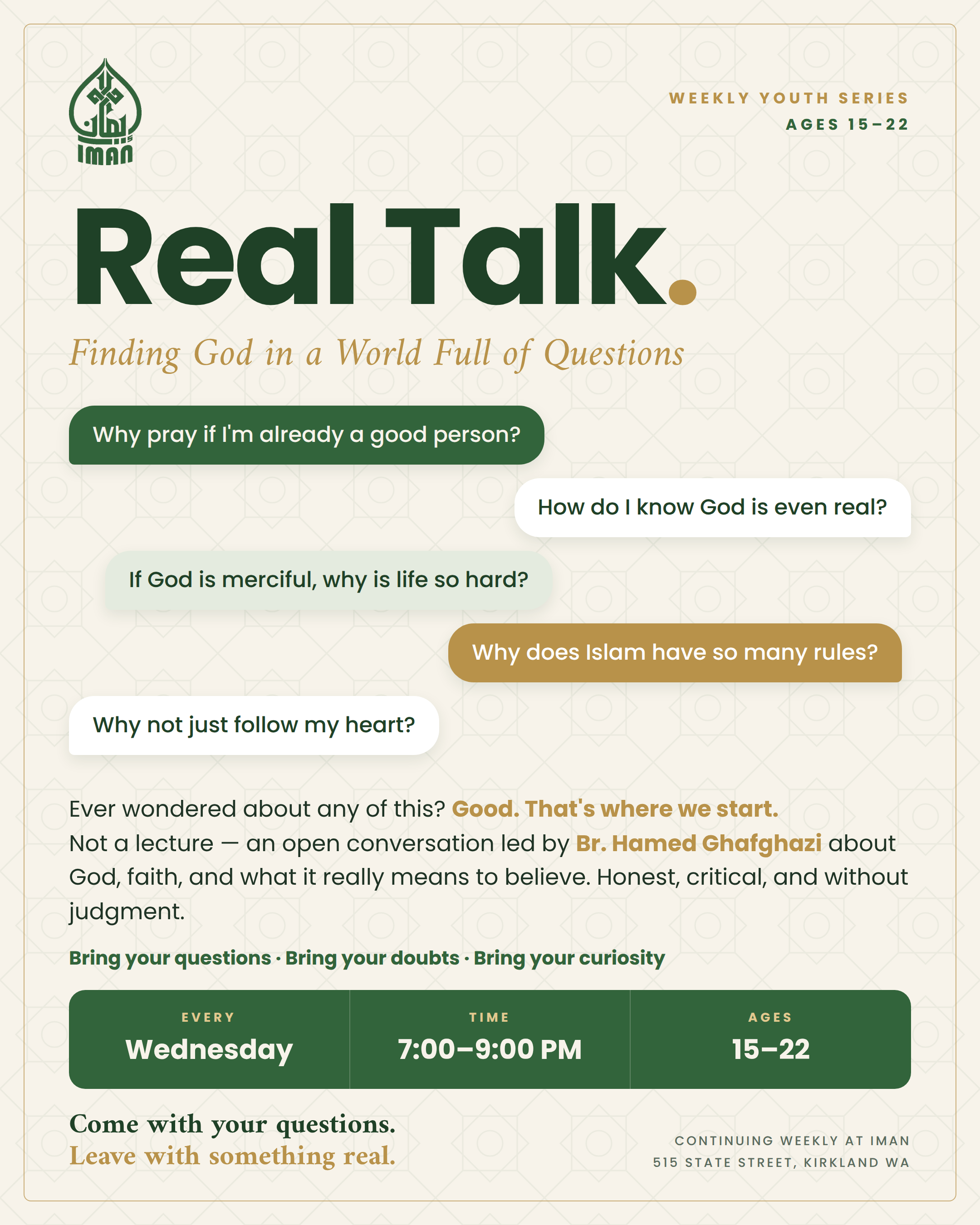 Real Talk: Finding God in a World Full of Questions